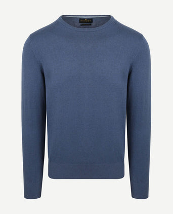 Trui cotton cashmere indigo blauw