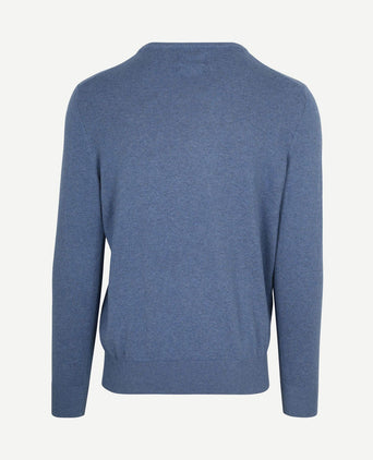 Trui cotton cashmere indigo blauw