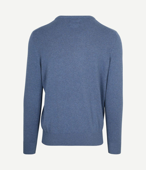 Trui cotton cashmere indigo blauw
