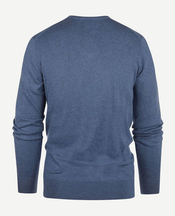 Steppin' Out trui cotton cashmere indigo blauw | Regular-fit