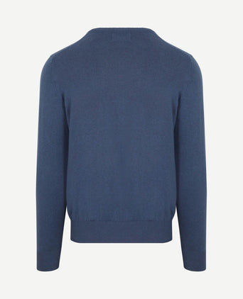 Trui cotton cashmere indigo blauw