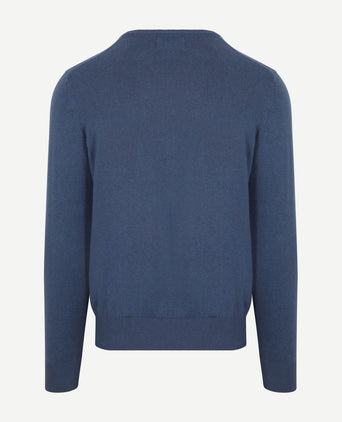 Trui cotton cashmere indigo blauw