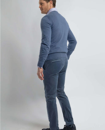 Steppin' Out trui cotton cashmere indigo blauw | Regular-fit