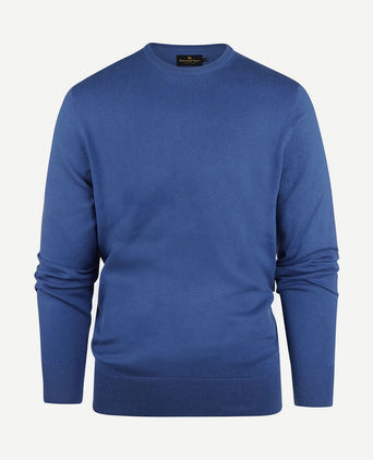 Trui cotton cashmere kobaltblauw