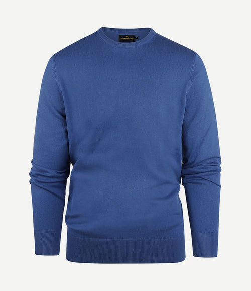 Trui cotton cashmere kobaltblauw