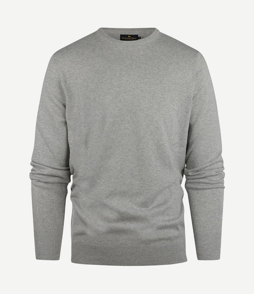 Trui cotton cashmere melange grijs