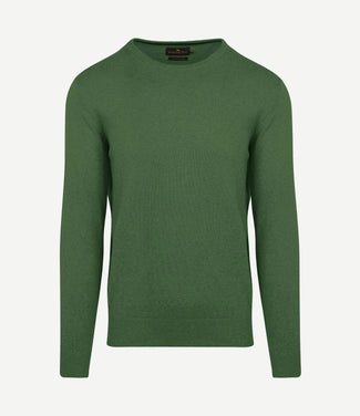 Trui cotton cashmere mid groen Trui cotton cashmere mid groen