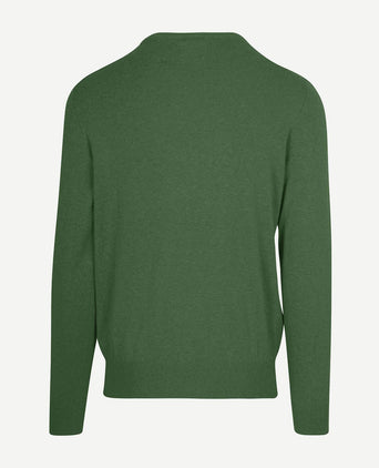 Steppin' Out trui cotton cashmere mid groen | Regular-fit