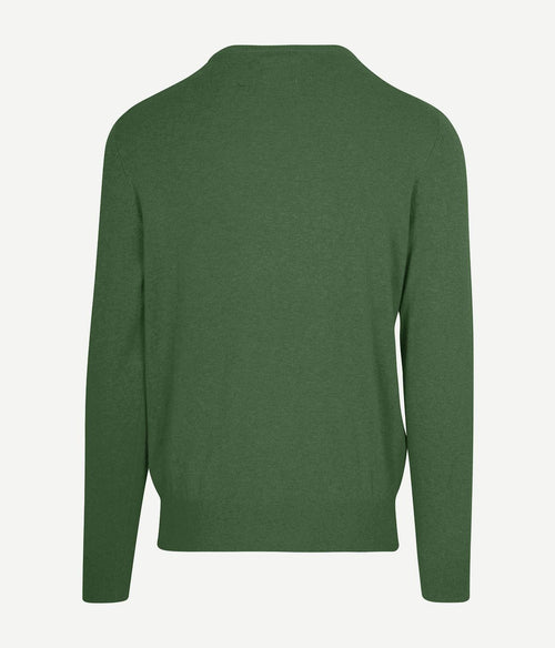 Steppin' Out trui cotton cashmere mid groen | Regular-fit