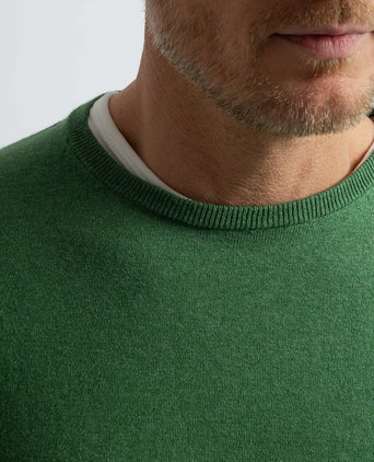 Steppin' Out trui cotton cashmere mid groen | Regular-fit