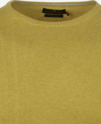 Steppin' Out trui cotton cashmere mosgroen | Regular-fit