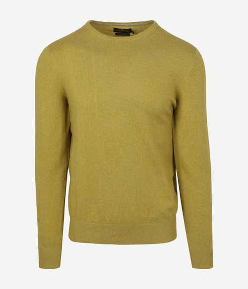 Steppin' Out trui cotton cashmere mosgroen | Regular-fit