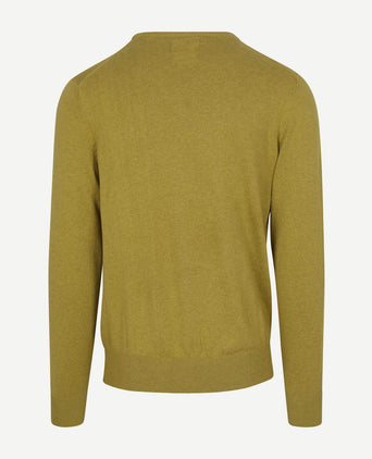 Steppin' Out trui cotton cashmere mosgroen | Regular-fit