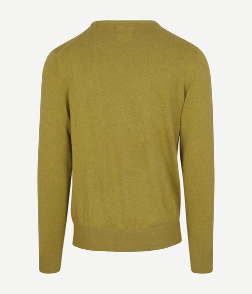 Steppin' Out trui cotton cashmere mosgroen | Regular-fit