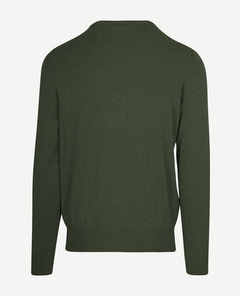 Trui cotton cashmere olijfgroen