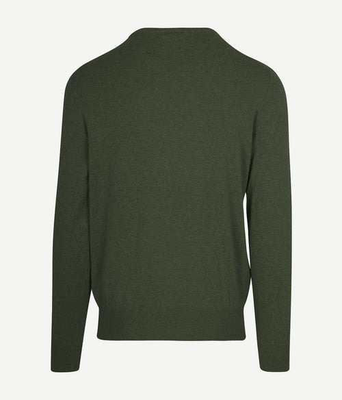 Steppin' Out trui cotton cashmere olijfgroen | Regular-fit