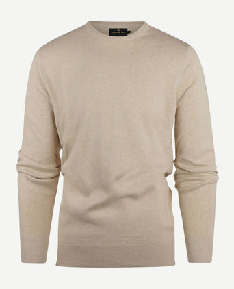 Steppin' Out trui cotton cashmere sand | Regular-fit