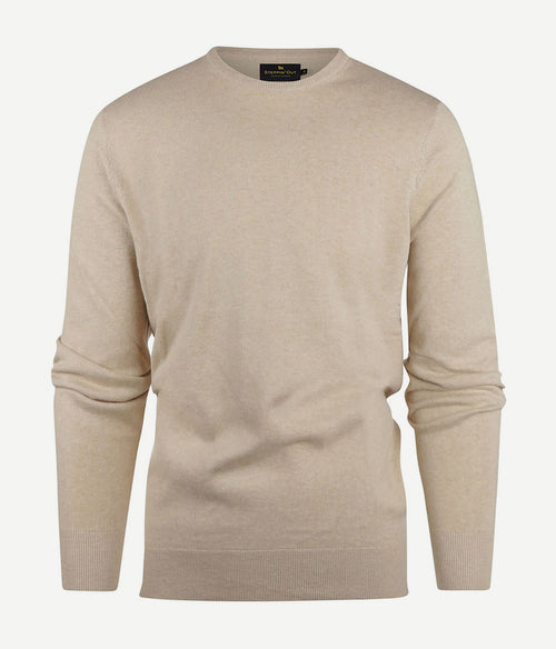 Steppin' Out trui cotton cashmere sand | Regular-fit