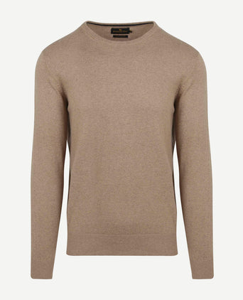 Steppin' Out trui cotton cashmere sand | Regular-fit