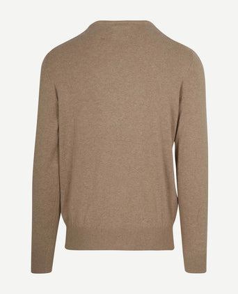 Steppin' Out trui cotton cashmere sand | Regular-fit