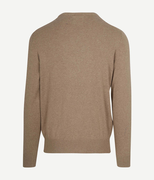 Steppin' Out trui cotton cashmere sand | Regular-fit