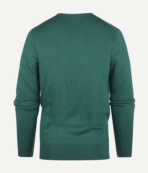 Steppin' Out trui cotton cashmere v-hals medium groen | Regular-fit