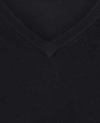 Steppin' Out trui cotton cashmere v-hals donkerblauw | Regular-fit