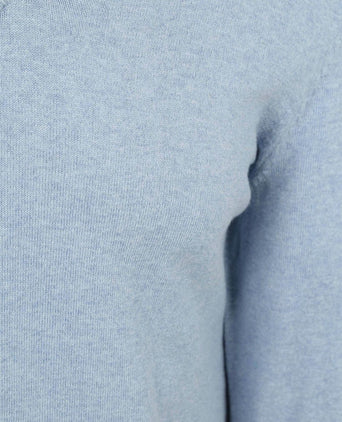 Steppin' Out trui cotton cashmere v-hals sky blue | Regular-fit