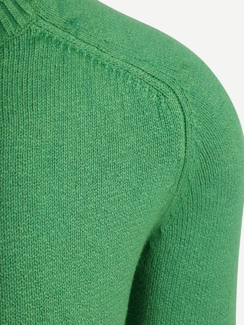 Fine knit trui groen