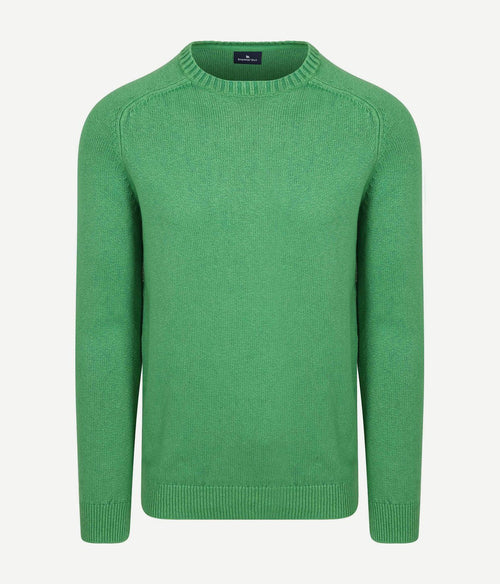 Fine knit trui groen