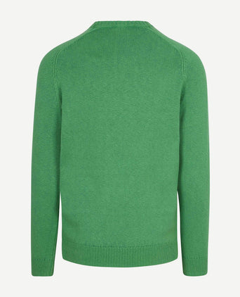 Fine knit trui groen