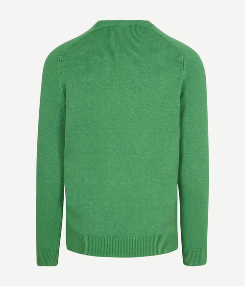 Fine knit trui groen