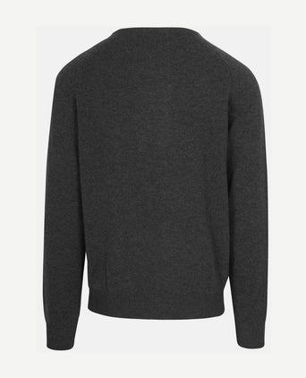 Steppin' Out trui lamswol antraciet | Regular-fit