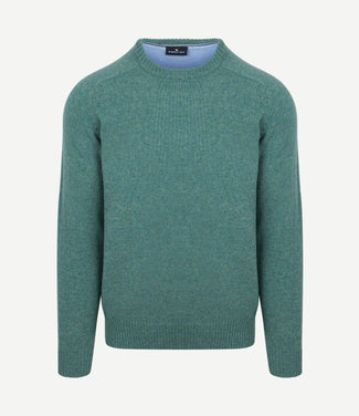 Trui lamswol aqua groen Trui lamswol aqua groen
