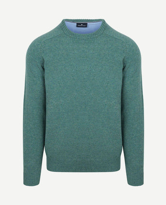 Trui lamswol aqua groen