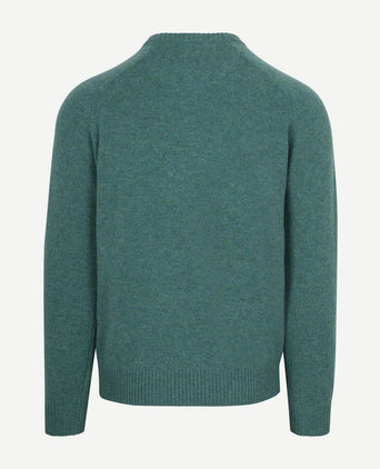 Trui lamswol aqua groen