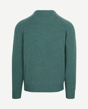 Trui lamswol aqua groen