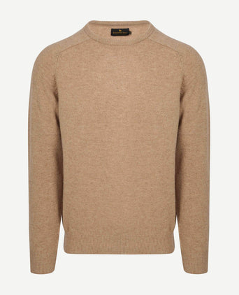Trui lamswol beige