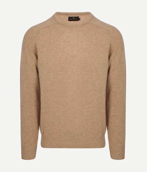 Steppin' Out trui lamswol beige | Regular-fit