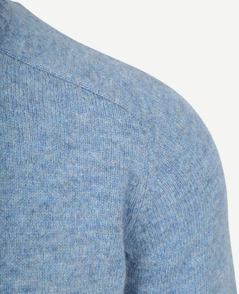 Trui lamswol blauw