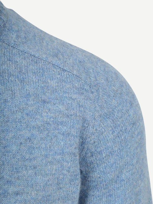 Trui lamswol blauw