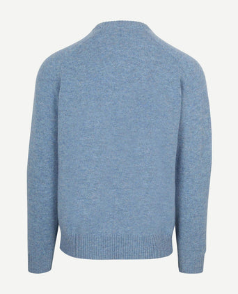 Trui lamswol blauw