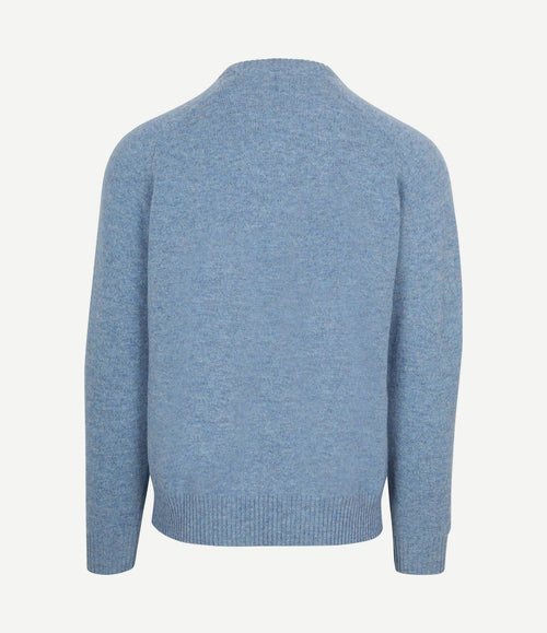 Trui lamswol blauw