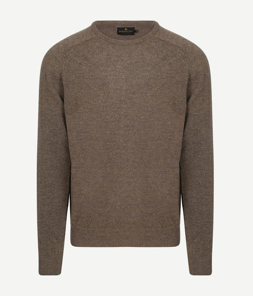 Steppin' Out trui lamswol bruin | Regular-fit