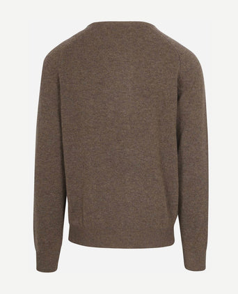 Steppin' Out trui lamswol bruin | Regular-fit