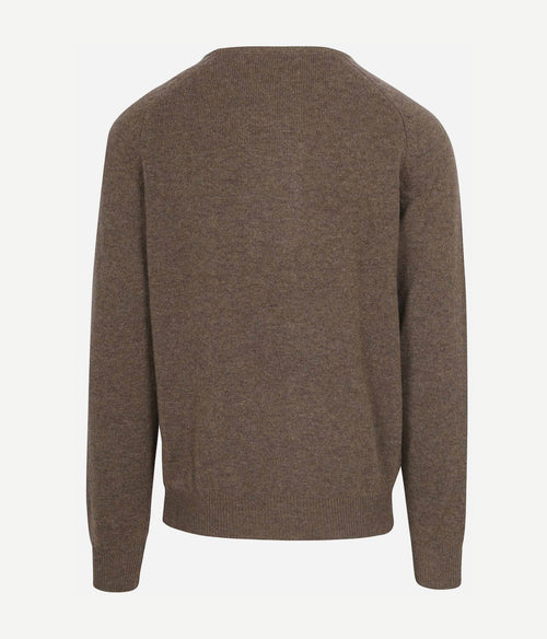 Steppin' Out trui lamswol bruin | Regular-fit