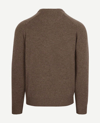 Steppin' Out trui lamswol bruin | Regular-fit