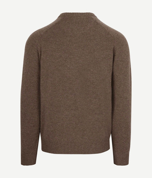 Steppin' Out trui lamswol bruin | Regular-fit