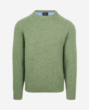Trui lamswol groen