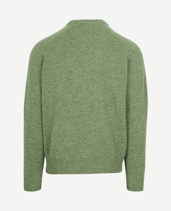 Trui lamswol groen